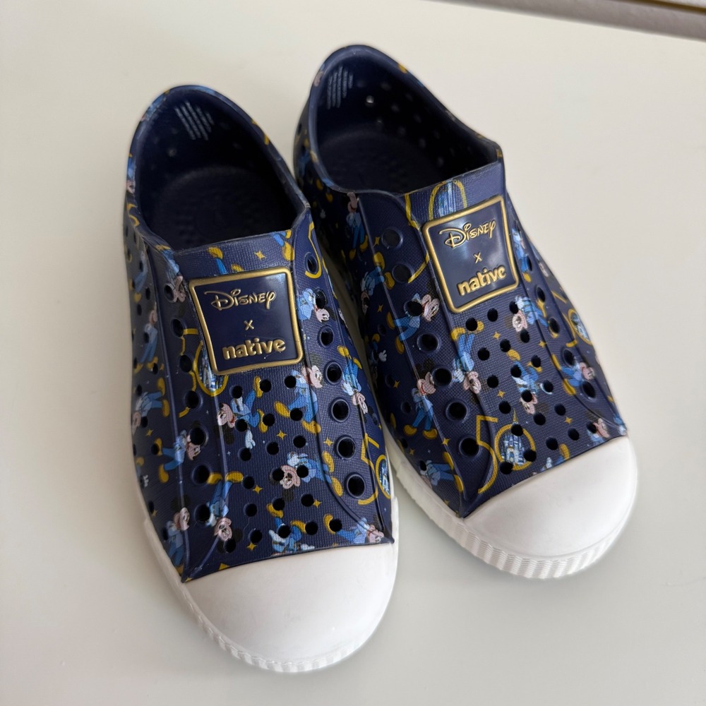 Disney x Native Jefferson 50th Anniversary Mickey Mouse Shoes Navy Blue C 10
